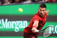 Novak Djokovic at the 2024 Shanghai Rolex Masters. (Source: Getty)